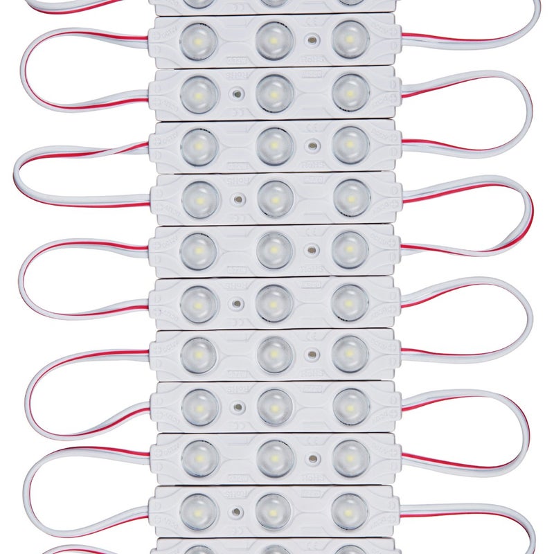 Q QINGCHEN 200 قطعة 160 درجة DC 12 فولت ضوء النهار الأبيض 0.72 واط وحدة LED حقن إضاءة خلفية 2835 SMD مقاومة للماء ضوء زخرفي لعلامة الحروف الإعلانية مع شريط لاصق خلفي - Image 2